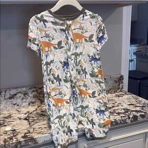 Dinosaur Print Baby Romper